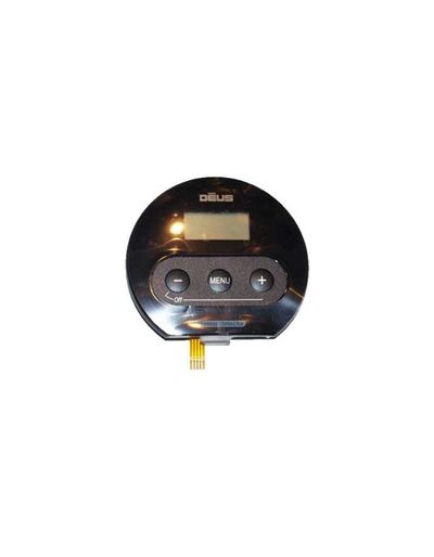 WS4-kuulokkeen etupaneeli LCD-näytöllä ja painikkeilla