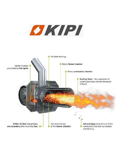 Pellettipoltinsarja Kipi Rot Power 100 kW