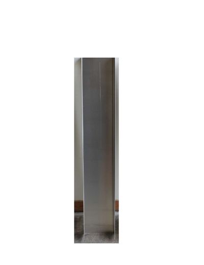 Rännikouru 2 mm, alumiinia, pit 120, ulkoleveys 21 cm