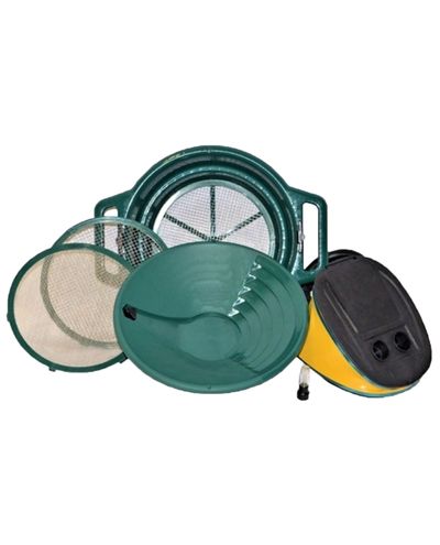 Keene Cyclone Wet or Dry Gold Pan and Mining Kit -sarja