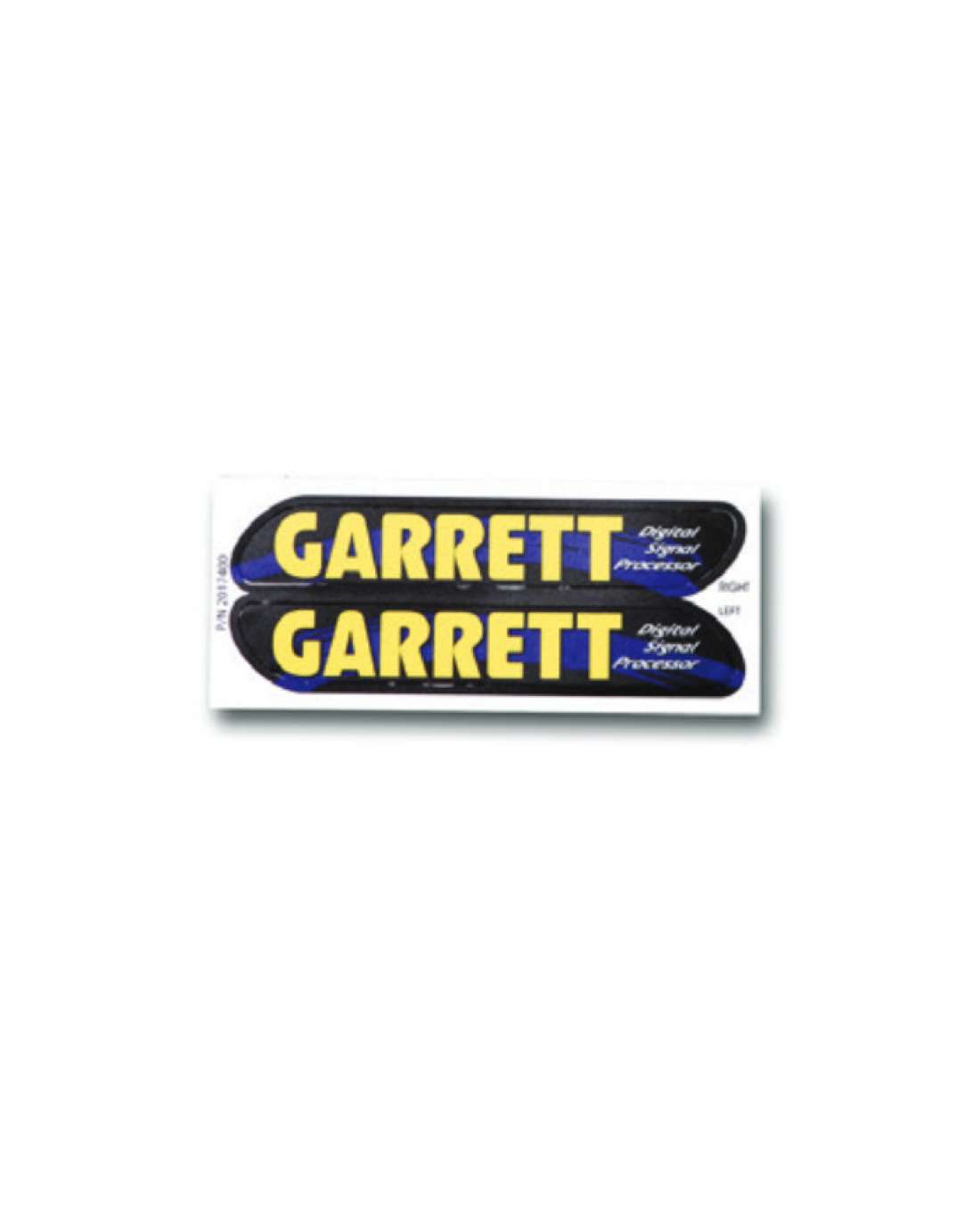 Garrett GTI 2500 -akkuyksikön tarrat