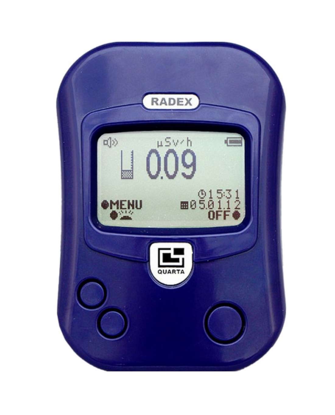 Radex RD1212-BT -säteilymittari Bluetoothilla
